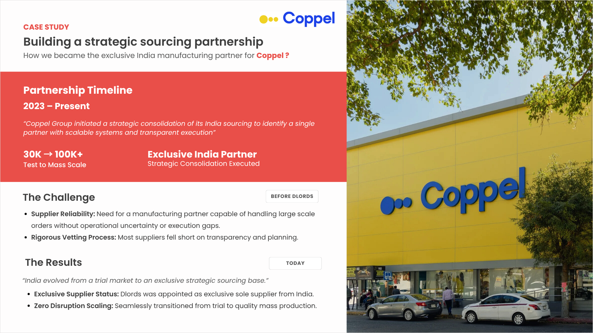 Coppel — a Dlords footwear sourcing case study