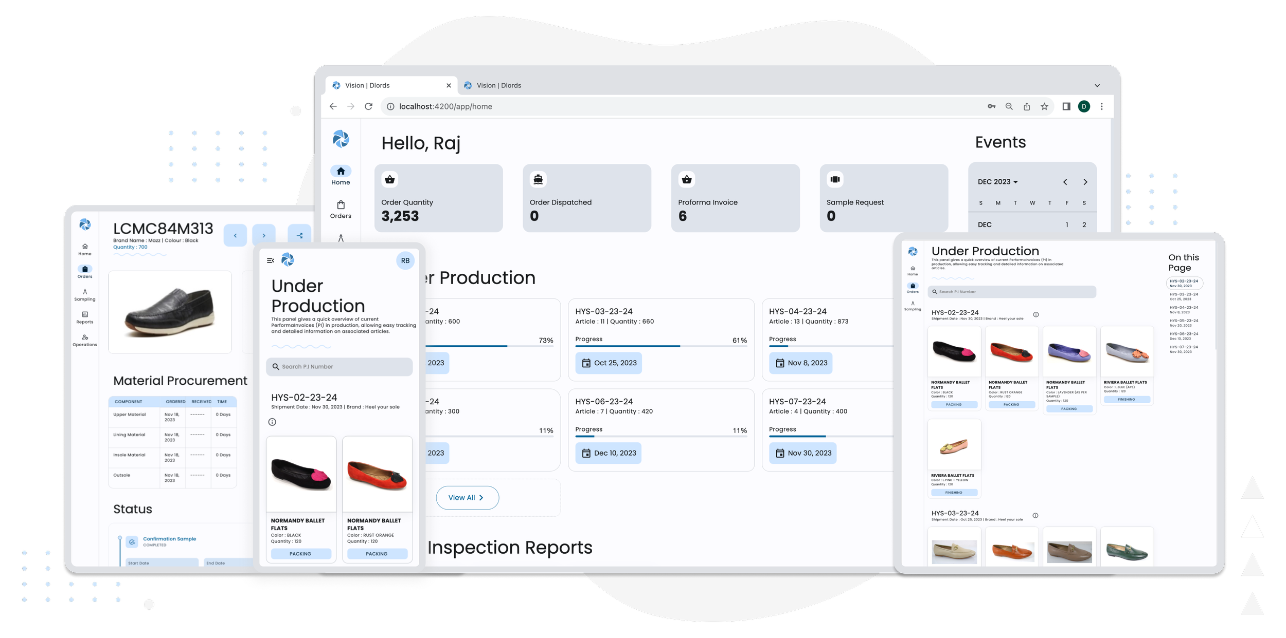 Vision CRM sourcing dashboard